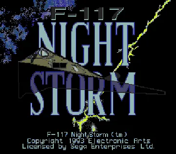 F-117 Night Storm (USA, Europe) screen shot title